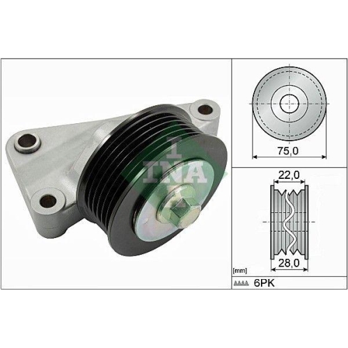Umlenk /f&uuml;hrungsrolle Keilrippenriemen Schaeffler Ina 532 0825 10 f&uuml;r Mazda