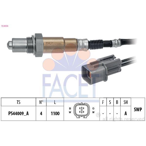 Lambdasonde Facet 10.8358 Made In Italy - Oe Equivalent f&uuml;r Hyundai Kia