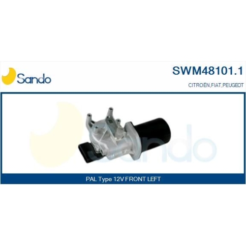 Wischermotor Sando SWM48101.1 f&uuml;r Fiat Citro&euml;n/peugeot Vorne