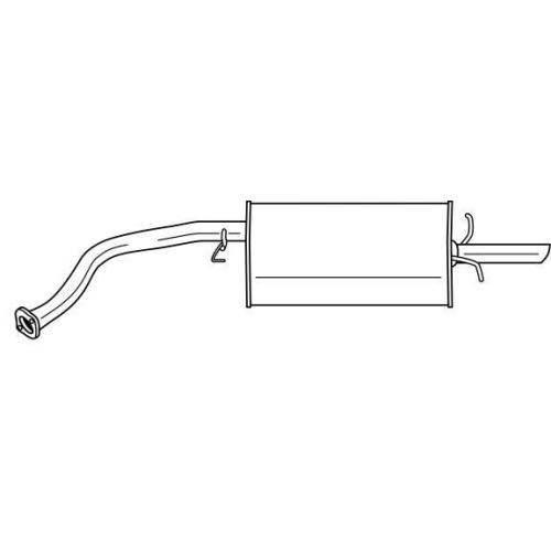 Rear Muffler Sigam 73603 for Daewoo