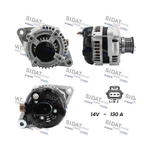Generator Sidat A12DE0049A2 f&uuml;r Alfa Romeo Audi Chrysler Fiat Lancia Seat Skoda