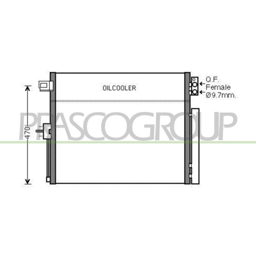 Kondensator Klimaanlage Prasco JE022C001 Prascoselection f&uuml;r Jeep