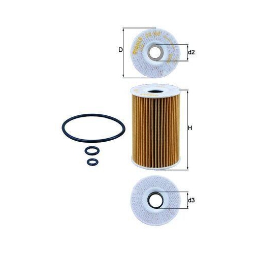 &Ouml;lfilter Mahle OX 388D f&uuml;r Audi Seat Skoda VW Cupra