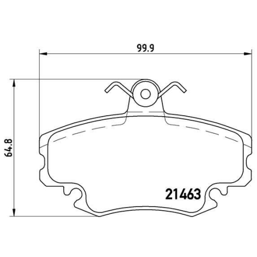 Kit Pastiglie Freno Freno A Disco Brembo P68038 Prime Line per Renault