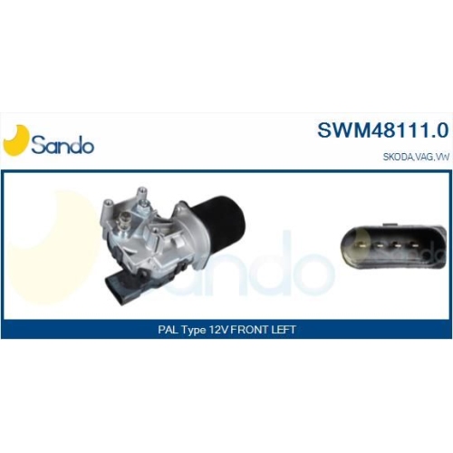 Wischermotor Sando SWM48111.0 für Vag Vorne