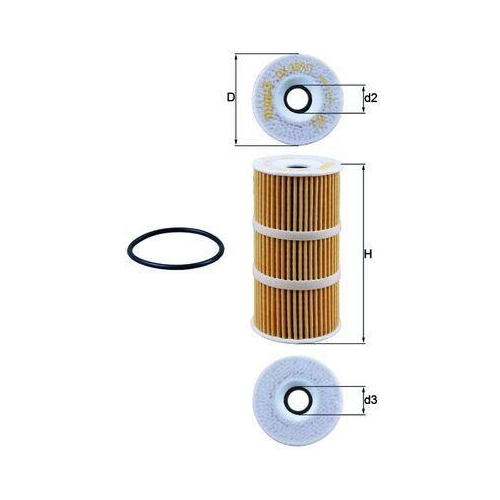 &Ouml;lfilter Mahle OX 389/1D f&uuml;r Fiat Gmc Mercedes Benz Mercedes Benz Mercedes Benz