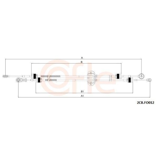 Seilzug Schaltgetriebe Cofle 2CB.FO012 für Ford