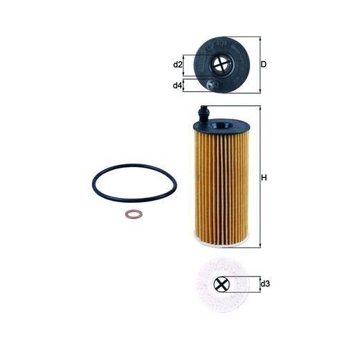 &Ouml;lfilter Mahle OX 404D f&uuml;r Bmw Ford Toyota Mini