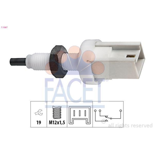 Bremslichtschalter Facet 7.1067 Made In Italy - Oe Equivalent für Alfa Romeo