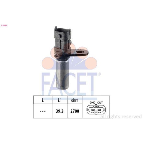 Impulsgeber Kurbelwelle Facet 9.0288 Made In Italy - Oe Equivalent f&uuml;r Fiat Opel