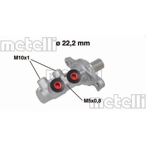 Hauptbremszylinder Metelli 05-0681 f&uuml;r Fiat Abarth