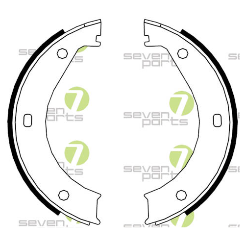 Bremsbackensatz 7 Seven Parts SVG10329 f&uuml;r Hinterachse
