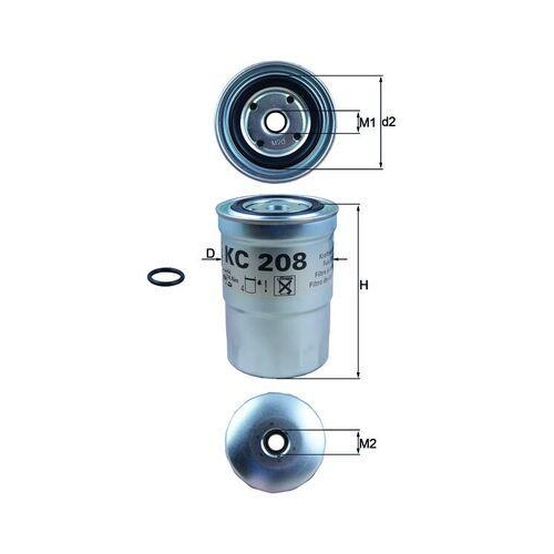 Kraftstofffilter Mahle KC 208 f&uuml;r Mitsubishi