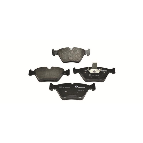 Brake Pad Set Disc Brake Hella 8DB 355 010-711 for Bmw Front Axle