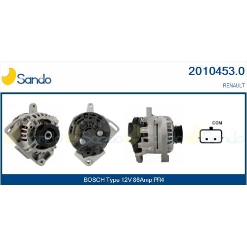 Generator Sando 2010453.0 f&uuml;r Renault