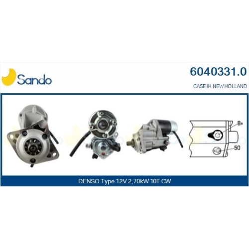 Starter Sando 6040331.0 f&uuml;r Case Ih