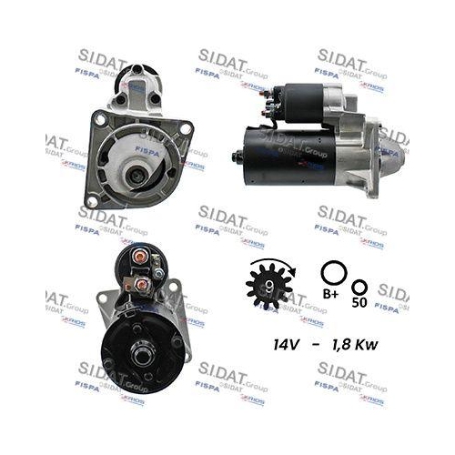 Starter Sidat S12BH0007A2 f&uuml;r Alfa Romeo Fiat Lancia