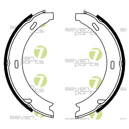 Bremsbackensatz 7 Seven Parts SVG10336 f&uuml;r Hinterachse