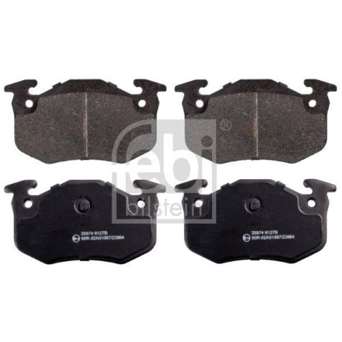 Bremsbelagsatz Scheibenbremse Febi Bilstein 16189 f&uuml;r Citro&euml;n Peugeot Renault