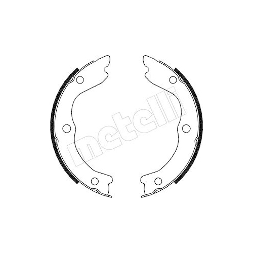 Bremsbackensatz Feststellbremse Metelli 53-0293 f&uuml;r Nissan Hinterachse