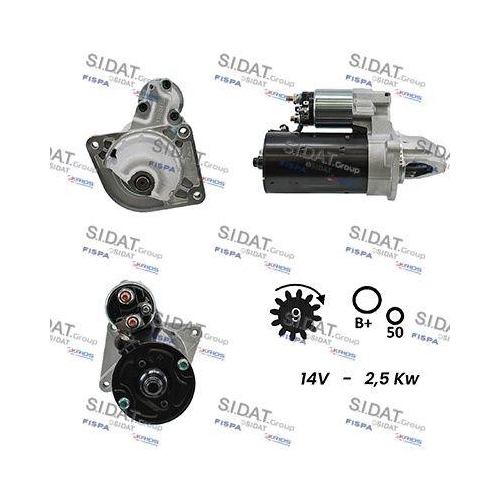 Starter Sidat S12BH0008A2 f&uuml;r Daf Iveco Renault