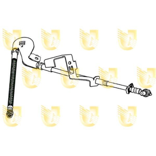 Bremsschlauch Unigom 378220 f&uuml;r Citro&euml;n Peugeot Vorderachse Rechts