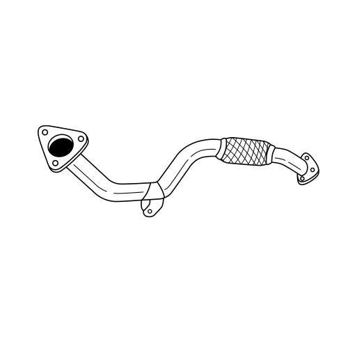 Abgasrohr Sigam 12229 f&uuml;r Fiat Suzuki Vorne