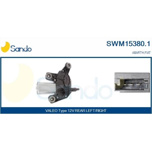 Wischermotor Sando SWM15380.1 für Fiat Hinten