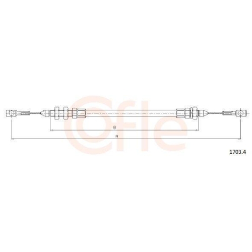 Gaszug Cofle 1703.4 f&uuml;r Iveco