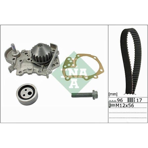 Wasserpumpe + Zahnriemensatz Schaeffler Ina 530 0191 31 f&uuml;r Nissan Renault Dacia