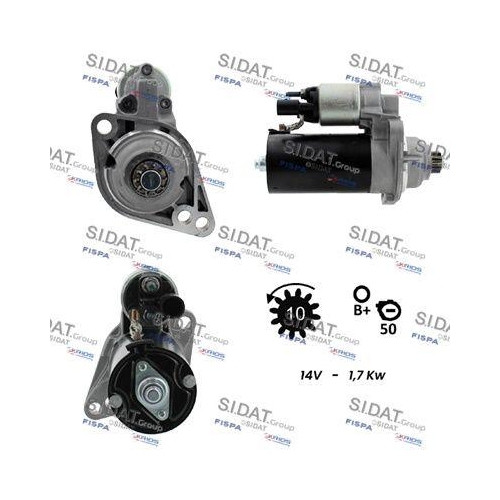 Starter Sidat S12BH0015A2 f&uuml;r Audi Seat Skoda VW Vag