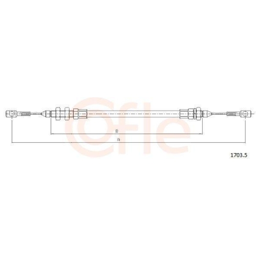 Gaszug Cofle 1703.5 für Iveco