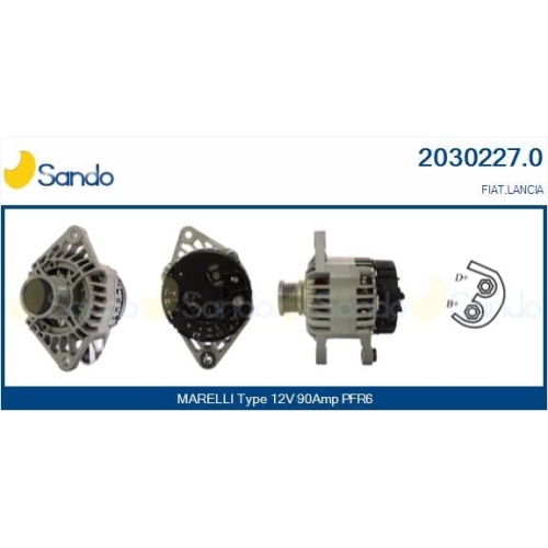 Generator Sando 2030227.0 f&uuml;r Fiat