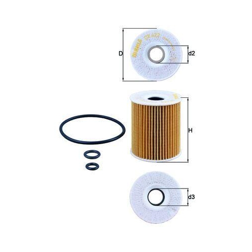&Ouml;lfilter Mahle OX 422D f&uuml;r Audi Seat Skoda VW Cupra