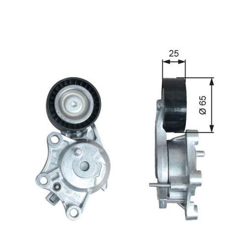 Riemenspanner Keilrippenriemen Gates T39378 Drivealign&trade; f&uuml;r Citro&euml;n Peugeot DS
