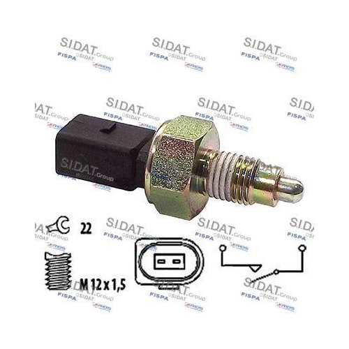 Schalter R&uuml;ckfahrleuchte Sidat 3.234166 f&uuml;r Audi Man Seat Skoda VW Vag