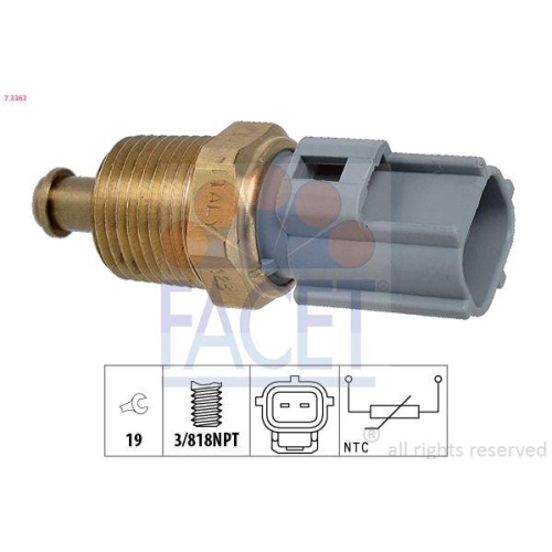 Sensor K&uuml;hlmitteltemperatur Facet 7.3363 Made In Italy - Oe Equivalent f&uuml;r Ford