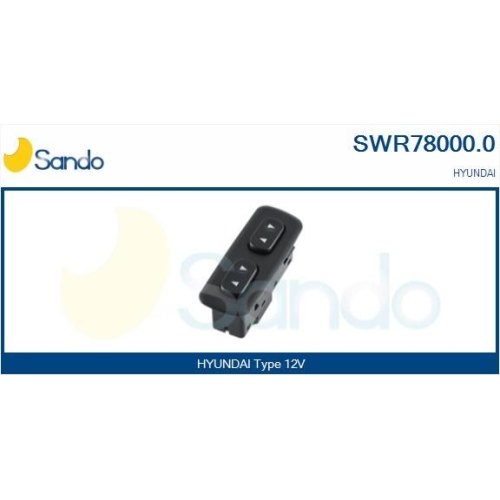 Schalter Fensterheber Sando SWR78000.0 für Hyundai Beifahrerseitig Fahrerseitig