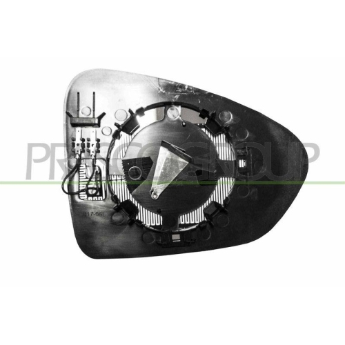 Spiegelglas Au&szlig;enspiegel Prasco FT4487514 f&uuml;r Fiat Links