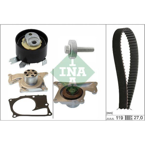 Wasserpumpe + Zahnriemensatz Schaeffler Ina 530 0843 30 f&uuml;r Mercedes Benz Nissan