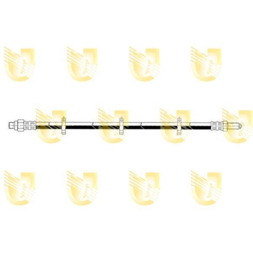 Bremsschlauch Unigom 372806 f&uuml;r Alfa Romeo Fiat Iveco Vorne