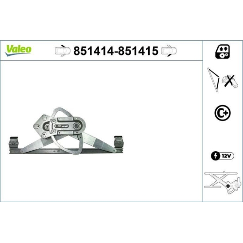 Fensterheber Valeo 851414 f&uuml;r Volvo Vorne Links