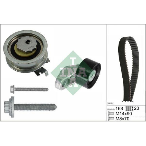 Zahnriemensatz Schaeffler Ina 530 0846 10 für Audi Seat Skoda VW