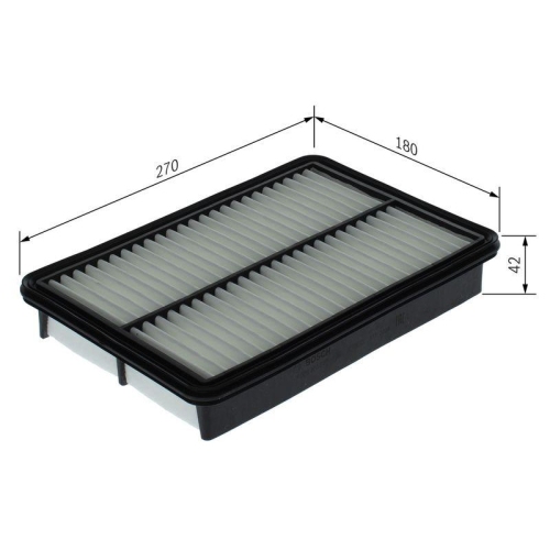 Luftfilter Bosch F026400347 f&uuml;r Mazda