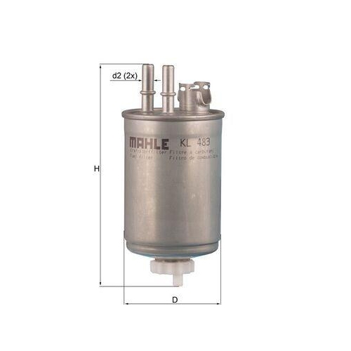 Kraftstofffilter Mahle KL 483 f&uuml;r Ford