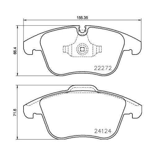 Bremsbelagsatz Scheibenbremse Brembo P36030 Prime Line f&uuml;r Jaguar Vorderachse