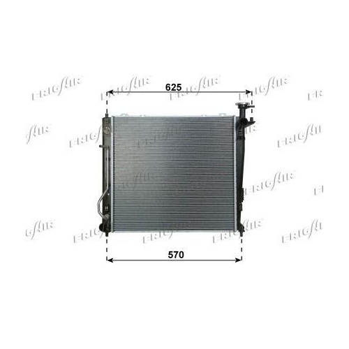 Kühler Motorkühlung Frigair 0133.3045 für Hyundai Kia
