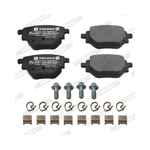 Bremsbelagsatz Scheibenbremse Ferodo FDB5196 Premier Eco Friction f&uuml;r Citro&euml;n