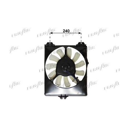 L&uuml;fter Motork&uuml;hlung Frigair 0504.2046 f&uuml;r Suzuki Alfarome/fiat/lanci Rechts