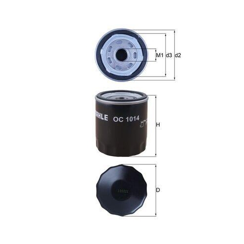 Oil Filter Mahle OC 1014 for Volvo